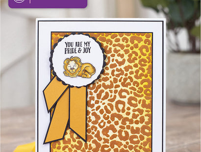 Gemini 5 x 7" 2D Textured Embossing Folder - Leopard Print