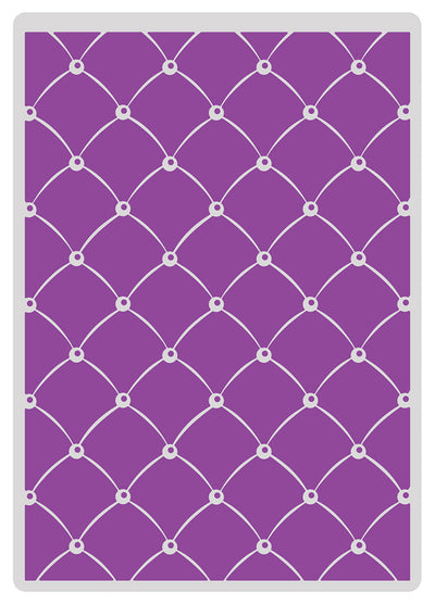 Gemini 5 x 7 2D Textured Embossing Folder - Studded Leather