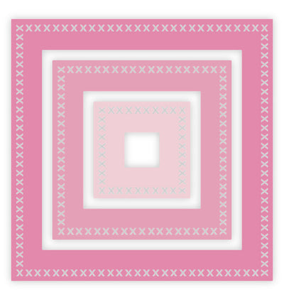 Gemini Elements Nesting Frame Die - Cross Stitch Square