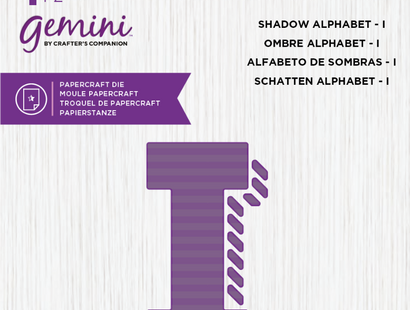 Gemini Expressions Die - Shadow Alphabet I