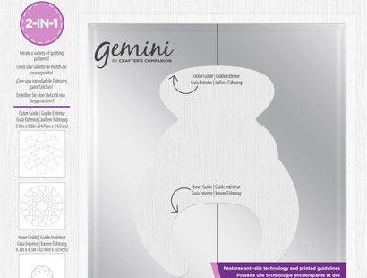 Gemini Rotating Quilting Pattern Guide - Medallion