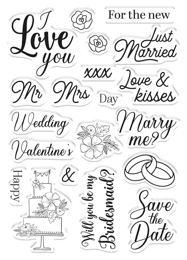 Crafter's Companion Lots Of Love Stamp and Die Set Die 2pc 6 X