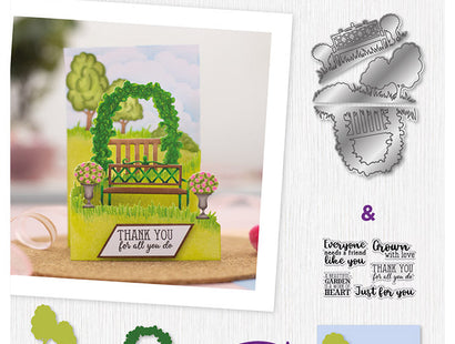 Gemini Zig Zag Scene Builder Stamp and Die - Garden Dreams