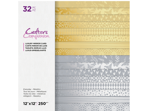 Crafter's Companion Bumper Pack Mirror Card- Gold & Silver