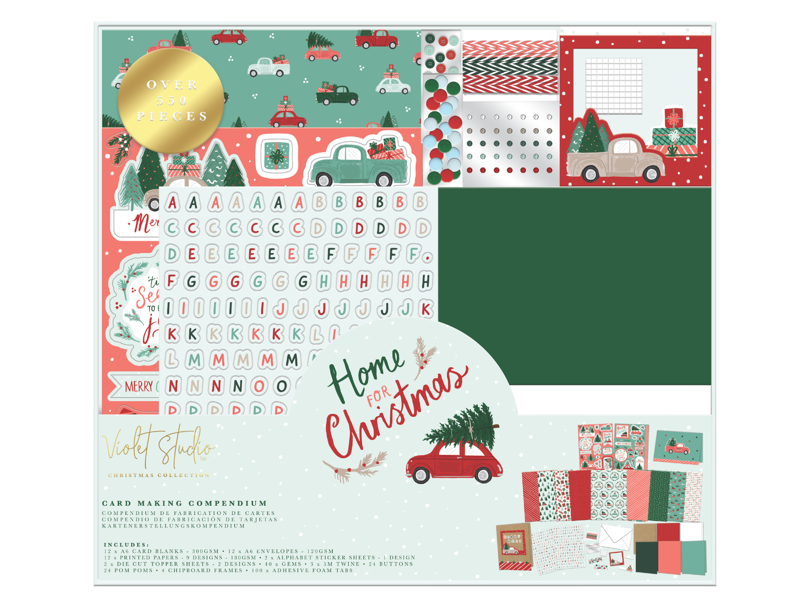 Christmas Card Making Kit - Violet Studio