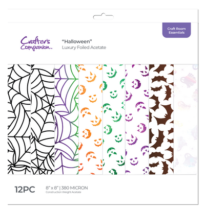 Crafters Companion - Luxury Foiled Acetate Pack - Halloween