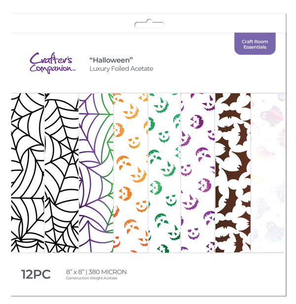 Crafters Companion - Luxury Foiled Acetate Pack - Halloween