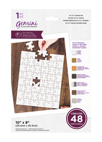 Gemini Multimedia Die 10 x 8 Jigsaw (48PC)
