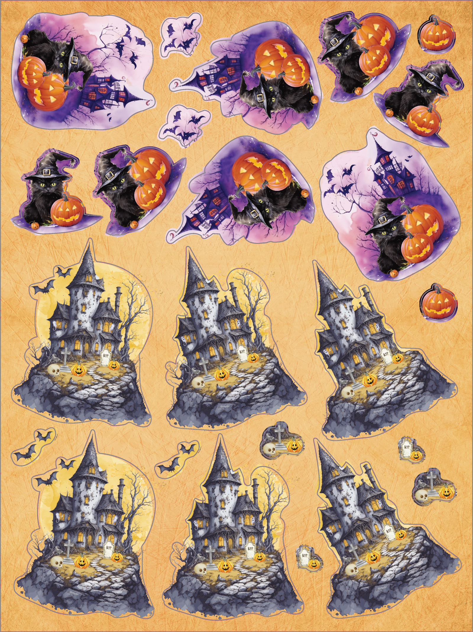 Crafters Companion - 9” x 12” 3D Topper Pad - Spooky Season