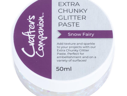 Crafter's Companion - Extra Chunky Glitter Paste - Snow Fairy