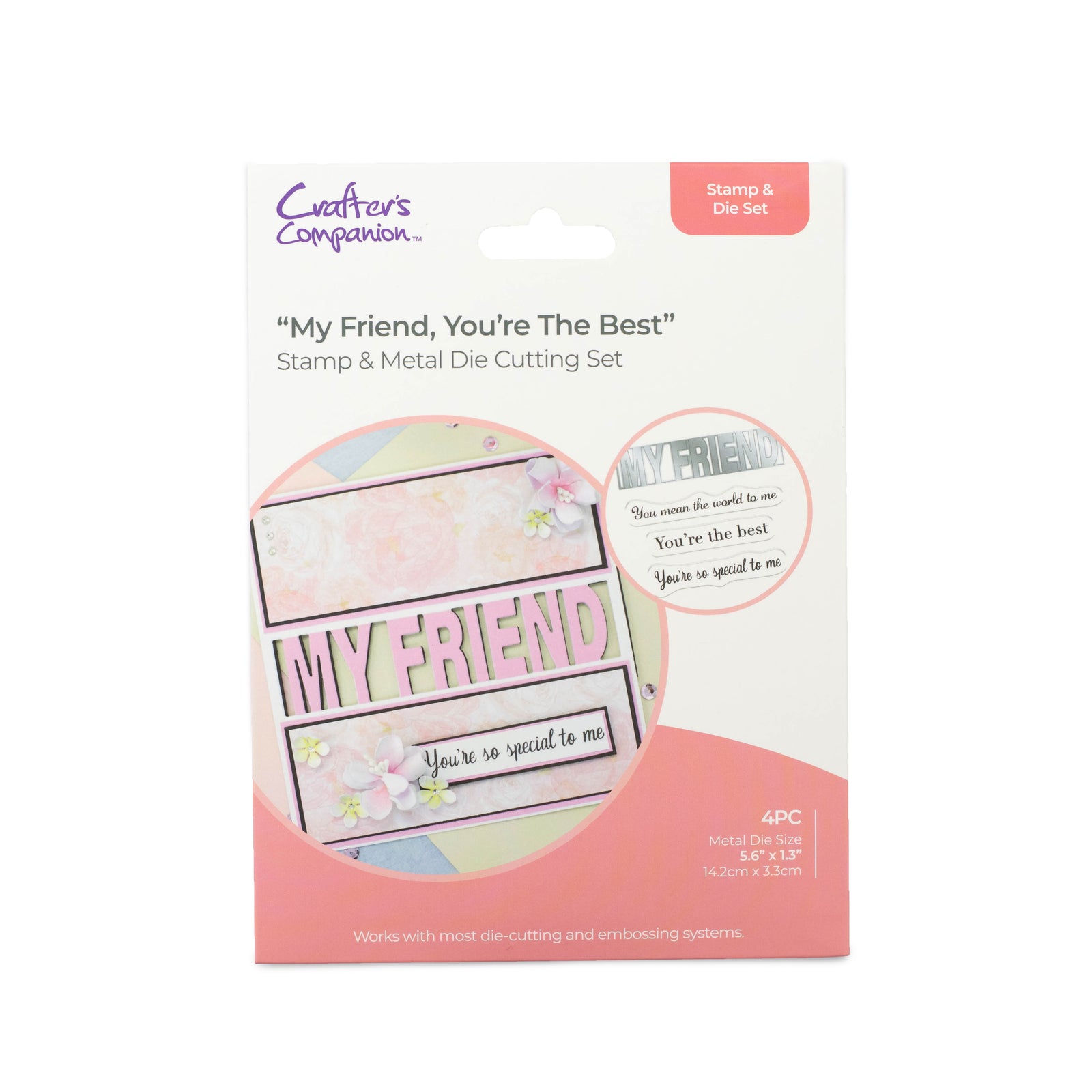 Crafters Companion - Stamp & Die Set - My Friend, You’re The Best