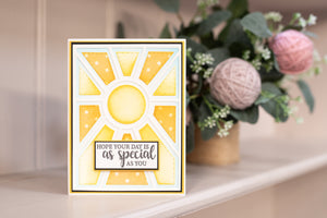 Crafter's Companion Metal Dies Create a Card - Warm Sunbeam 