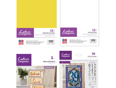 Crafter's Companion Funky Foam with Sentiments and Numbers Collection