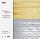 Crafter's Companion Bumper Pack Mirror Card- Gold & Silver