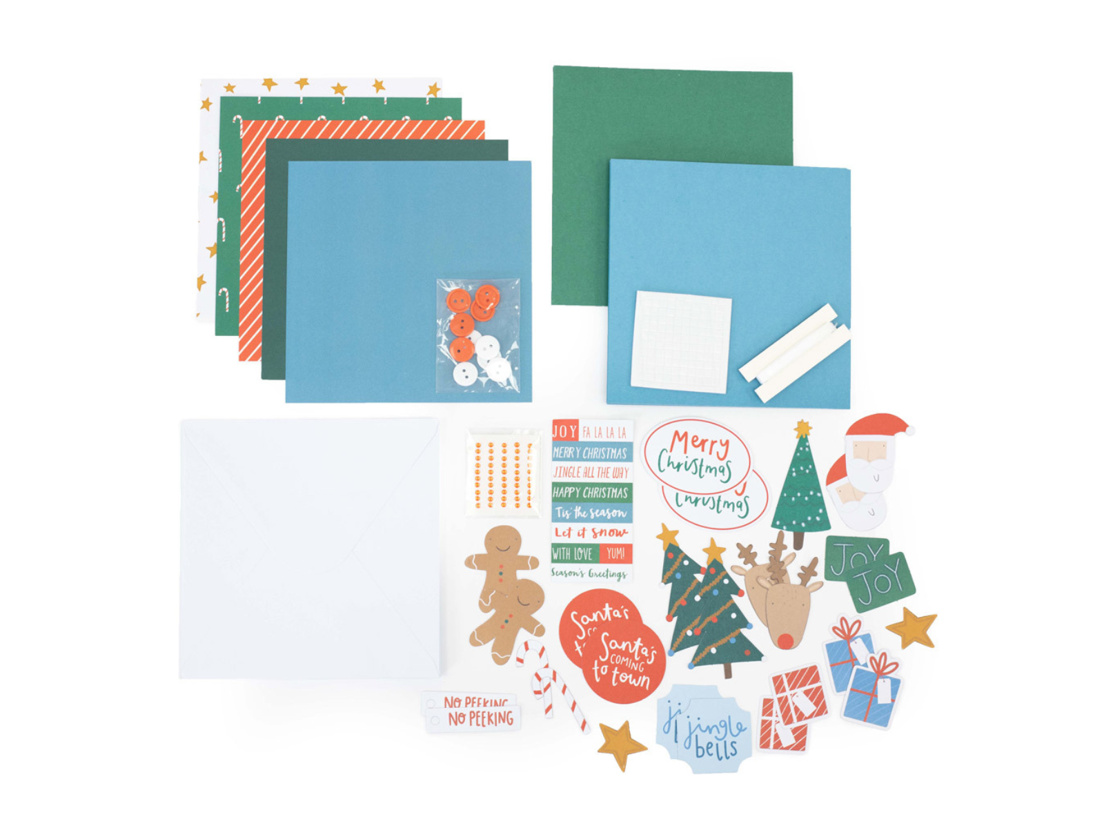 Festive Friends Christmas Card Making Kit - Violet Studio