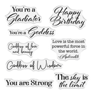 Myths & Legends - Clear Acrylic Stamps - Godly Sentiments