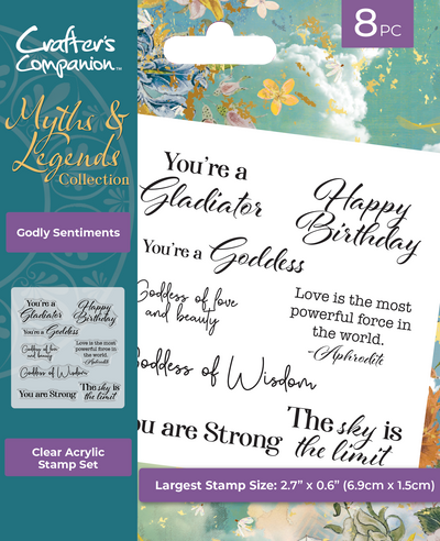 Myths & Legends - Clear Acrylic Stamps - Godly Sentiments