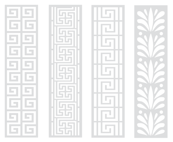 Myths & Legends - 2” x 8” Stencil Set - Athenian Designs (4 pack)