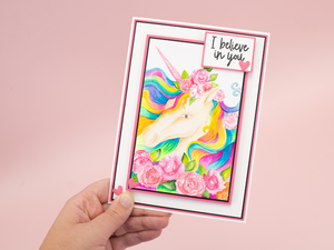 Majestic Unicorn 4” x 6” 3D Embossing Folder - Unicorn at Heart