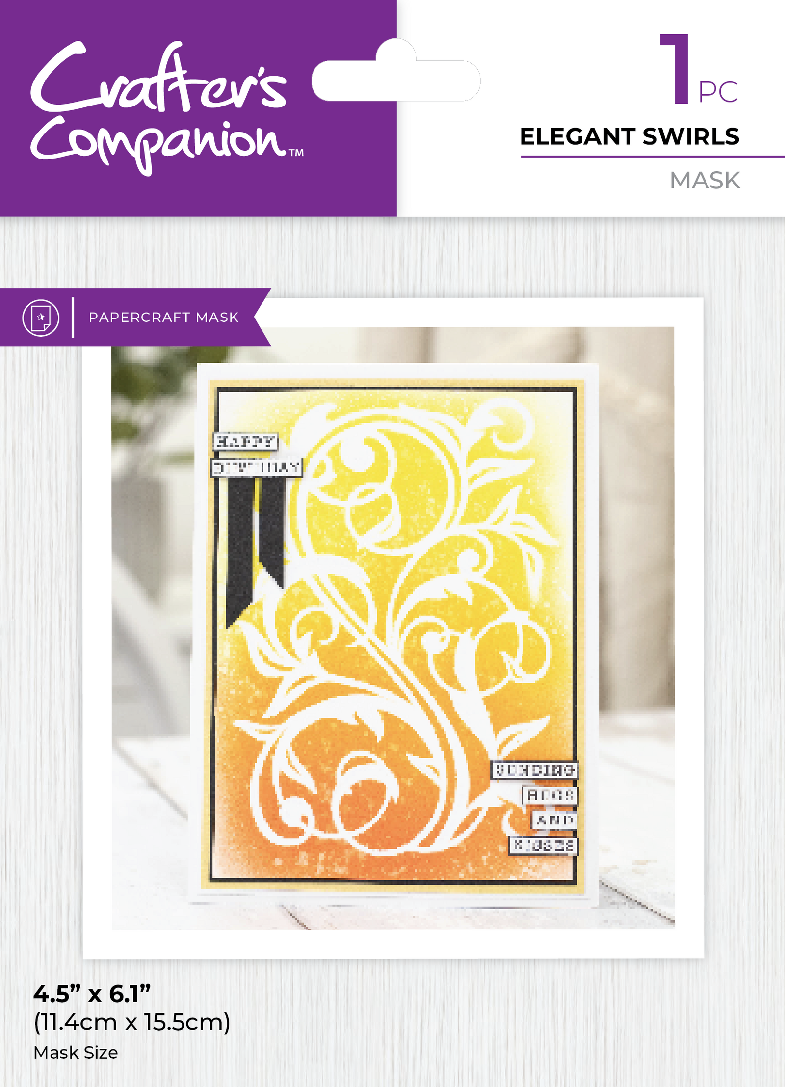 Crafter's Companion Mask - Elegant Swirls