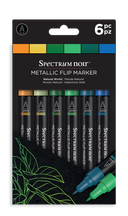 Spectrum Noir Metallic Flip Markers Cosmic Wander & Natural World with FREEE Black Paper Pad