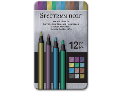 Metallic Drawing Pencils Set - 12 Pack.- Spectrum Noir