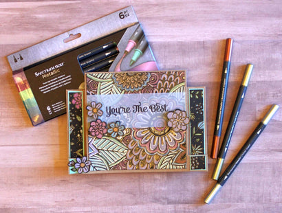 Metallic Markers by Spectrum Noir (6pk) - Precious Metals