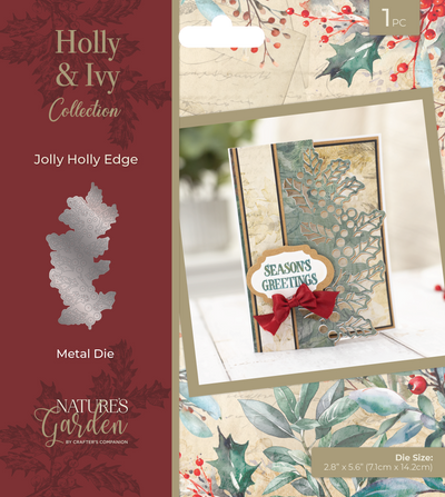 Nature’s Garden - Holly & Ivy - Metal Die - Jolly Holly Edge