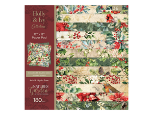 Nature’s Garden - Holly & Ivy - 12” x 12” Paper Pad