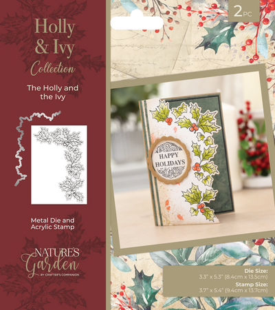 Nature’s Garden - Stamp and Die - The Holly and the Ivy