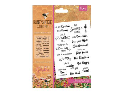 Honeysuckle Collection Clear Acrylic Stamp - Sweet Sentiments