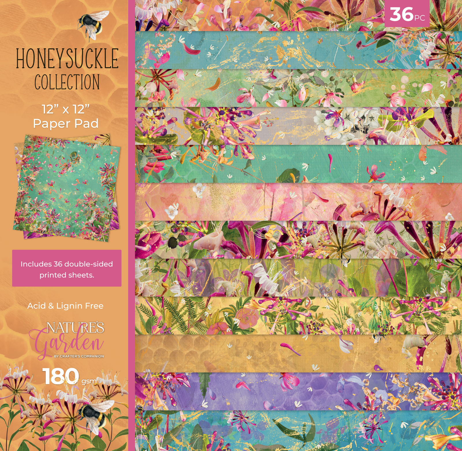 Honeysuckle Collection 12" x 12" Paper Pad