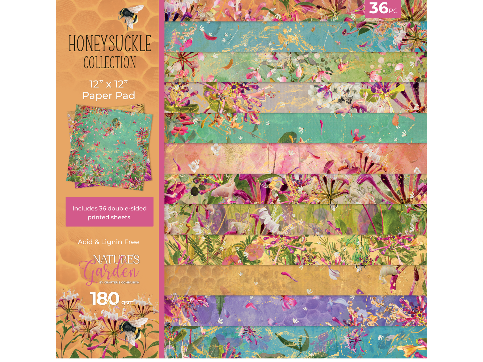 Honeysuckle Collection 12" x 12" Paper Pad