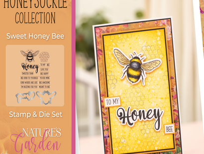 Honeysuckle Collection Stamp & Die - Sweet Honey Bee