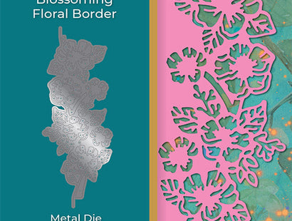 Nature's Garden - Kingfisher Collection - Metal Die - Blossoming Floral Border