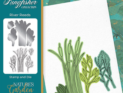 Nature's Garden - Kingfisher Collection - Stamp and Die - River Reeds