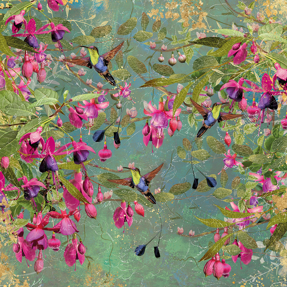 Nature's Garden Fabulous Fuchsia 12" x 12" Paper Pad