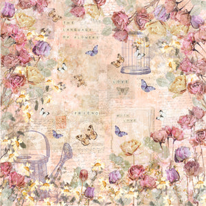 CC-12 x 12" Paper Pad - Floral Scrapbook