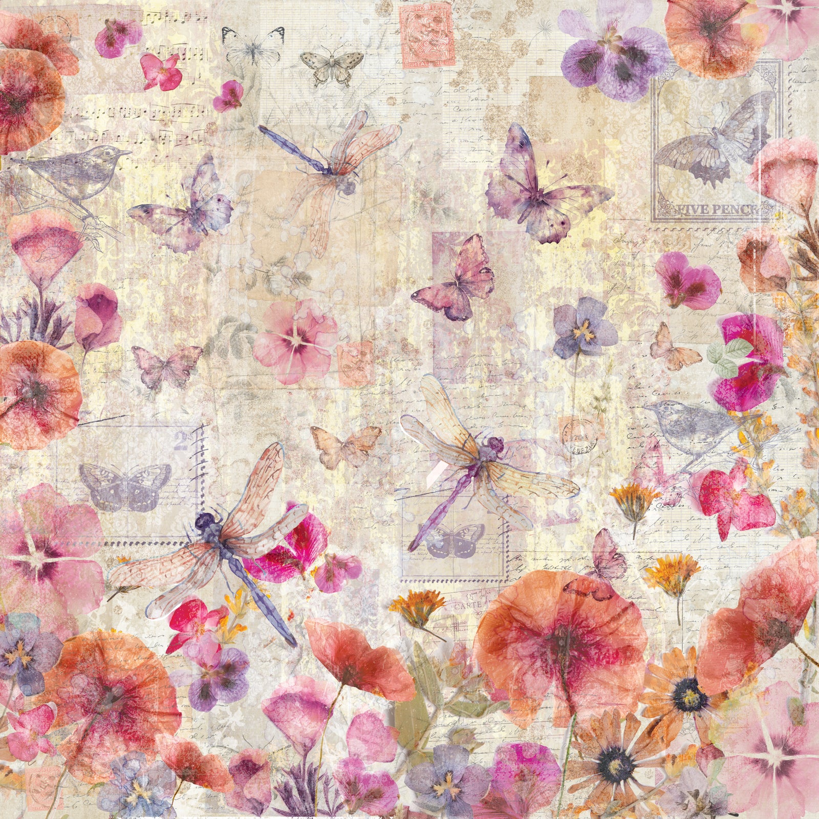 CC-12 x 12" Paper Pad - Floral Scrapbook