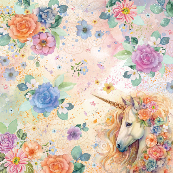 Majestic Unicorn - 12” x 12” Paper Pad