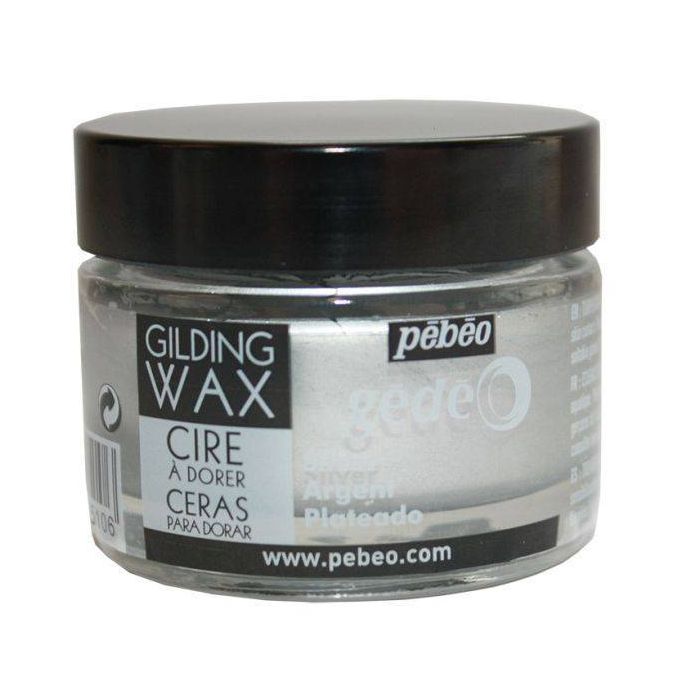 Pebeo Gilding Wax Silver - 30ml pot