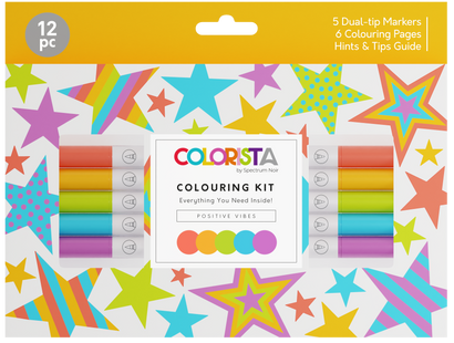 Colorista - Colouring Kit - Positive Vibes 12pc