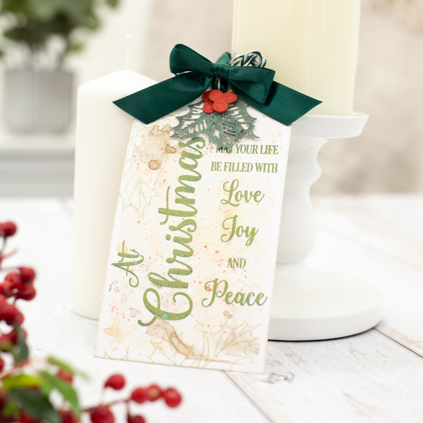 Nature’s Garden - Photopolymer Stamp - Christmas Message