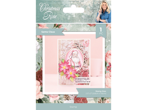 Sara Signature Christmas Rose Clear Acrylic Stamp - Santa Claus