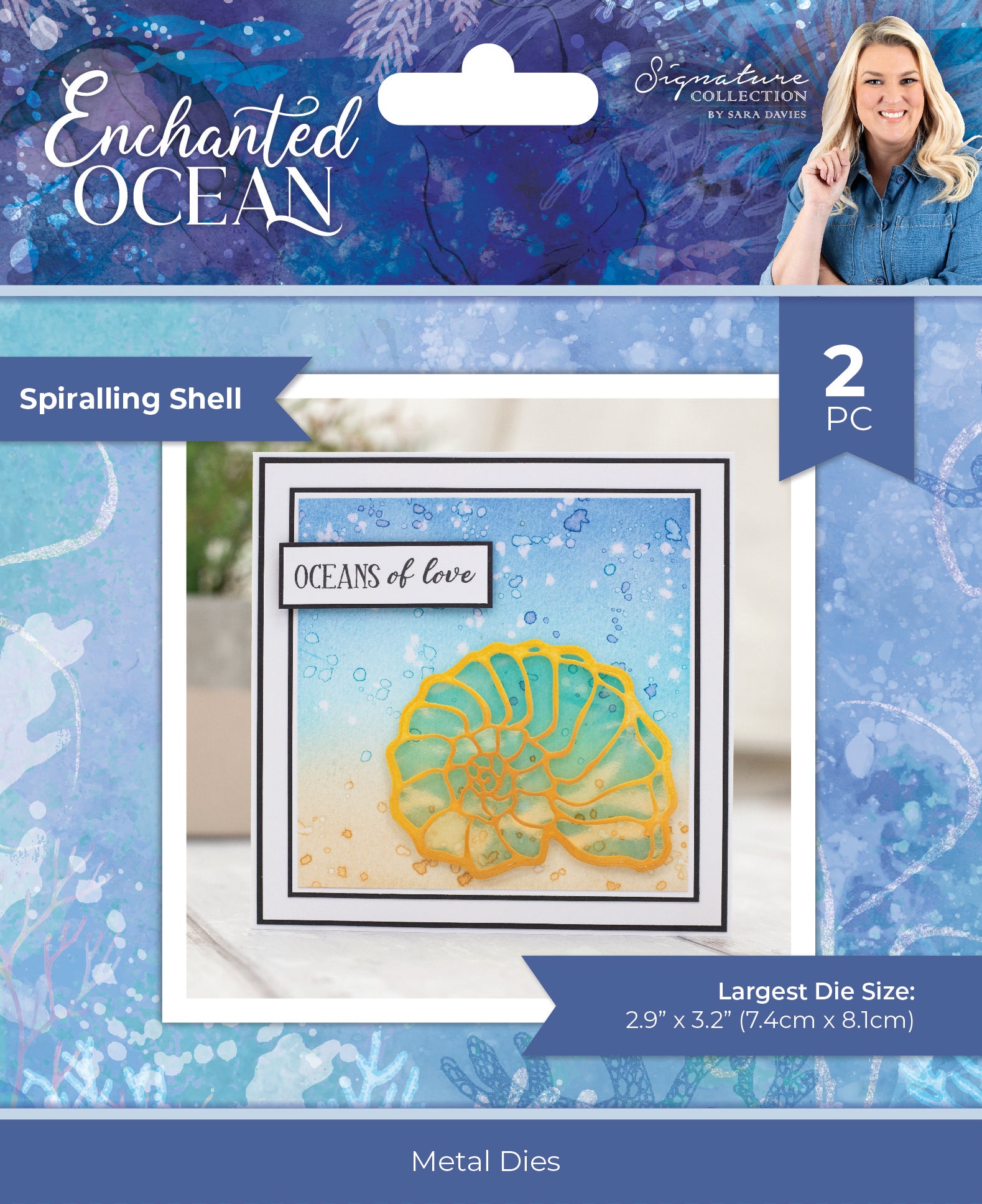 Sara Signature - Enchanted Ocean - Metal Die - Spiraling Shell