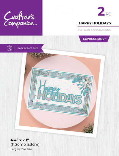 Crafter's Companion Metal Die Expression - Happy Holidays