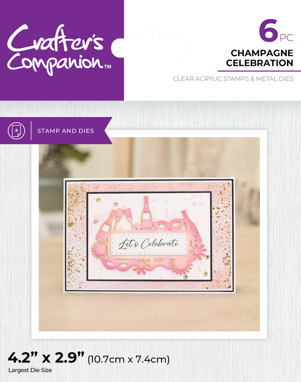 Crafter's Companion Christmas & Everyday Sentiment Frame Stamp & Dies SHOWSTOPPER Collection