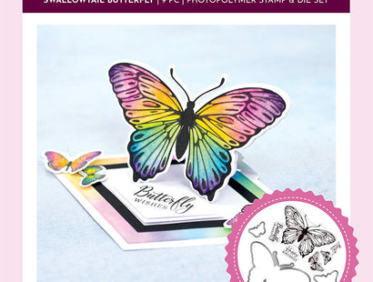 Sheena Douglass - Bold Butterflies - Stamp and Die - Swallowtail Butterfly