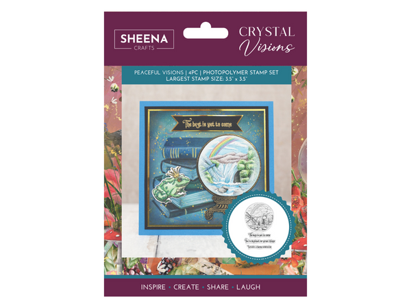 Sheena Douglass Crystal Visions Photopolymer Stamp - Peaceful Visions