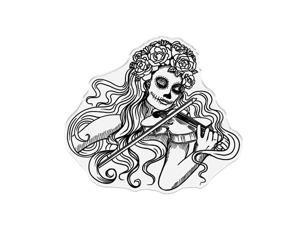 Sheena Douglass Day of the Dead Photopolymer Stamp - Harmonious Woman